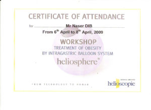 Heliosphere-gastric-balloon-certificate
